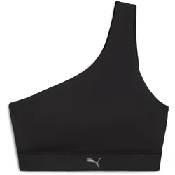 PUMA Shape One Shoulder Low Support Sport-BH Damen 01 - PUMA black M