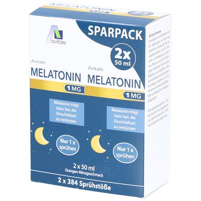 Melatonin 1 mg Einschlaf-Spray Sparpack 2x50 ml Spray