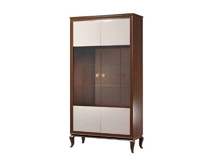 Xlmoebel Vitrine Elegante Glasvitrine mit modernem Design und Schutzfunktion (Vitrine) Hergestellt in Europa