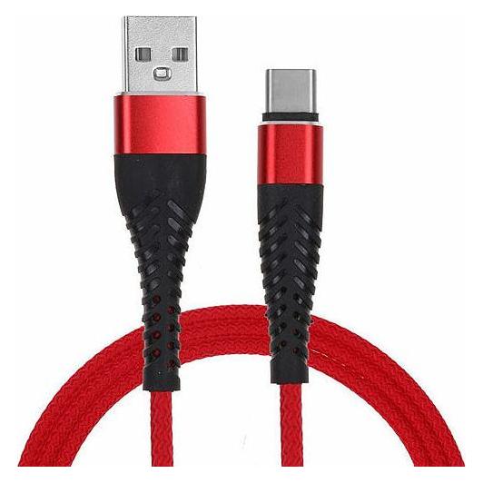 Redx USB Type-C Kabel Qc 3.0 Rot 2m Verstärkt (2 m) (43094278)