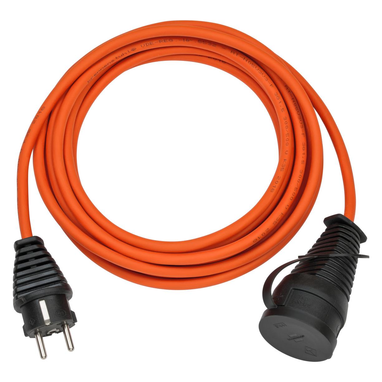 Brennenstuhl BREMAXX Verlängerungskabel IP44 5m AT-N05V3V3-F 3G1,5 orange (5 m, CEE 7/3) (1169960)