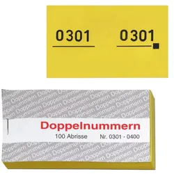 WOLF & APPENZELLER Doppelnummernblöcke gelb