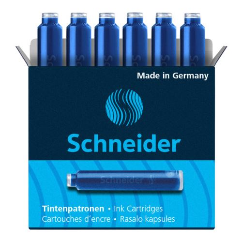 Schneider Tintenpatronen für Füller blau 6 St.