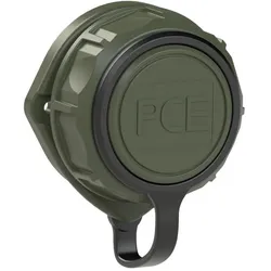 PCE 20341-9uc Schutzkontakt-Anbausteckdose oval fb Shutter Deckelband IP66/68 (bronzegrün) 203419uc