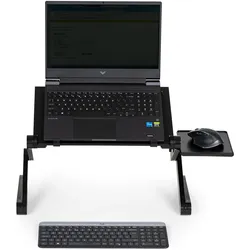 Modernhome, Tischbeine + Tischgestell, Tischständer, Aluminium-Laptopständer, faltbar, verstellbar, 2 Auflagen