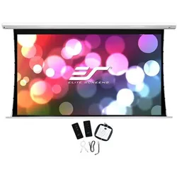 Elite Screens Saker Tab Tension (150", 16:9), Leinwand, Weiss