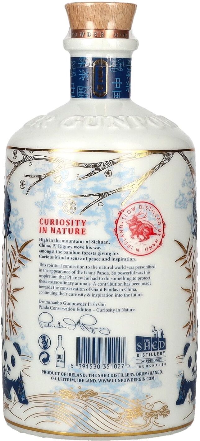 Drumshanbo Gunpowder Irish Gin Panda Conservation Edition 43% Vol. 0,7l