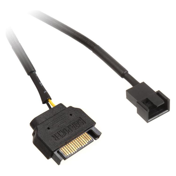Noctua SATA 15-polig - 4-polig, Schwarz (NA-SAC5) (30 cm, 4 pin PWM) (NA-SAC5)