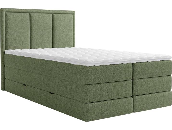 XORA Boxspringbett SWING, moos-grün, Stoff