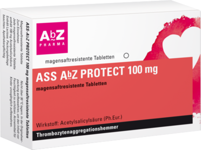 AbZ Pharma GmbH ASS AbZ PROTECT 100 mg magensaftresist.Tabl. 50 St 01696788