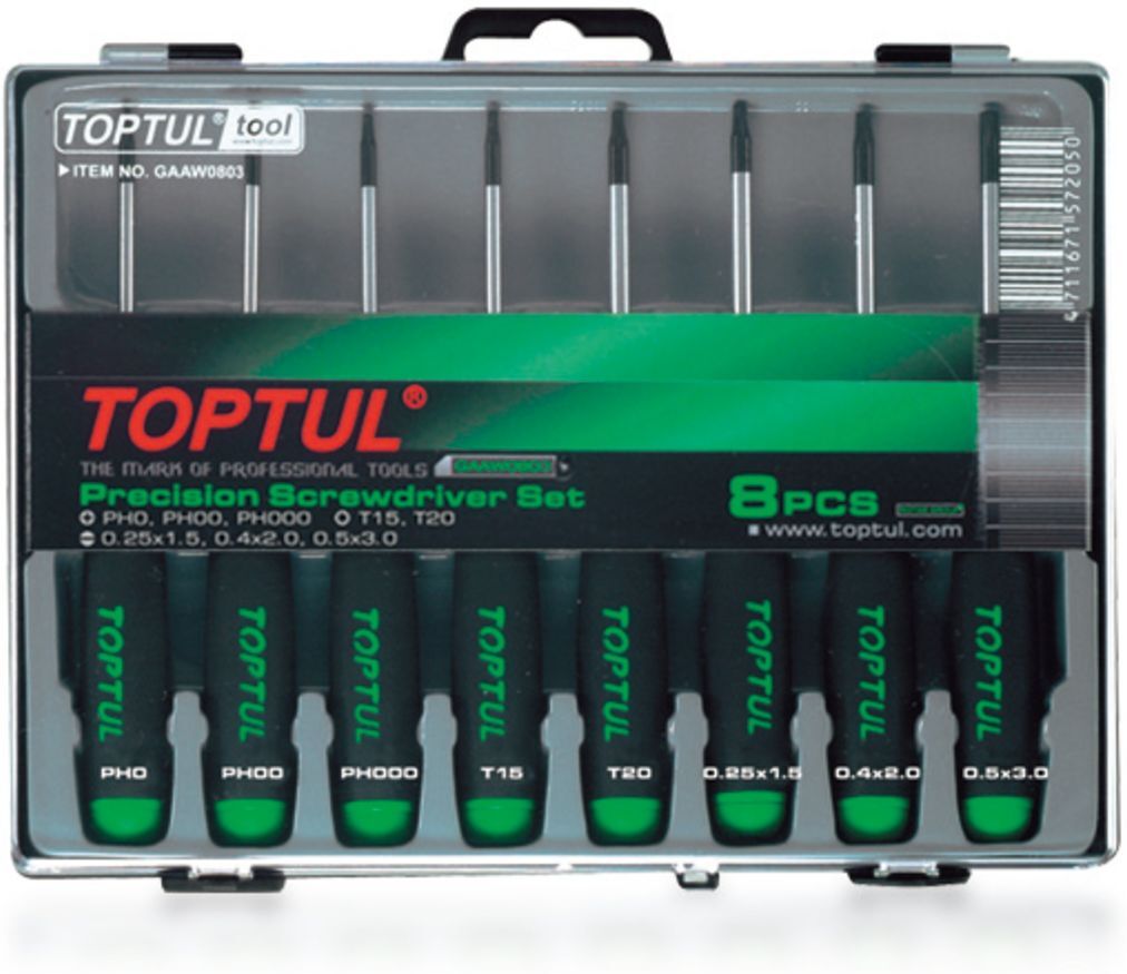 Toptul Set di cacciaviti di precisione GAAW0803