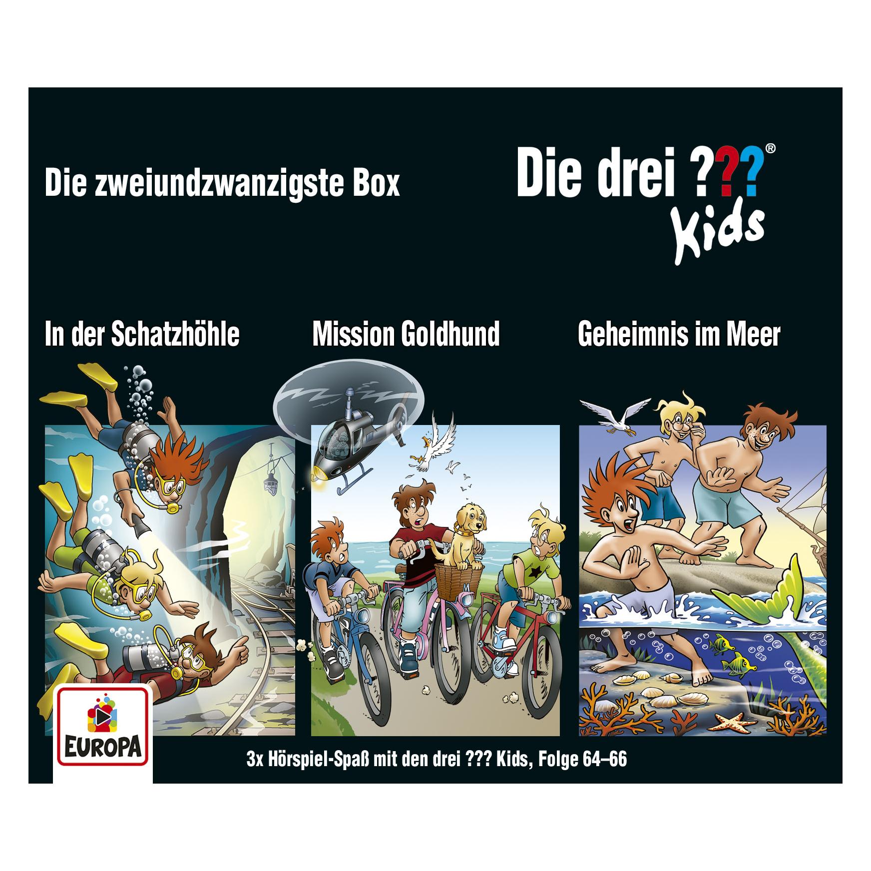 Europa Die drei DREI FRAGEZEICHEN kids - 22 Box (F64-66) (58710572)