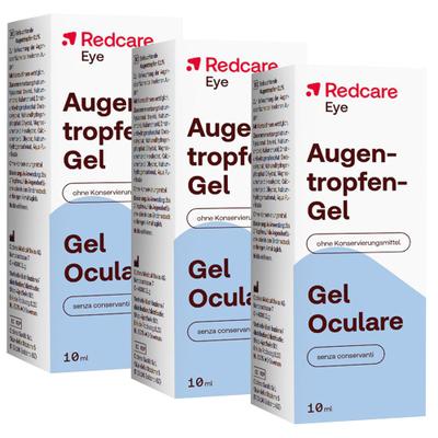 Augentropfen GEL Redcare 3er-Pack 3x10 ml