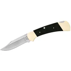 Buck, Mehrzweckmesser, Vintage Tribute, 440C rostfreier Stahl, Back Lock, Black Micarta Griffschale (7.60 cm)
