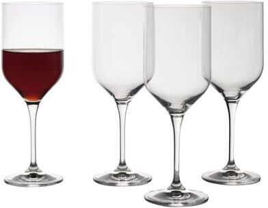 Mikasa Upton Set of 4 Red Wine Glasses, 18.5 Oz