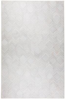 Addison Rugs Laredo Chevron Diamond Faux Hide Patchwork Area Rug.