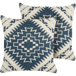 DEKOKISSEN 2er-Set Blau 50/50 cm Safi