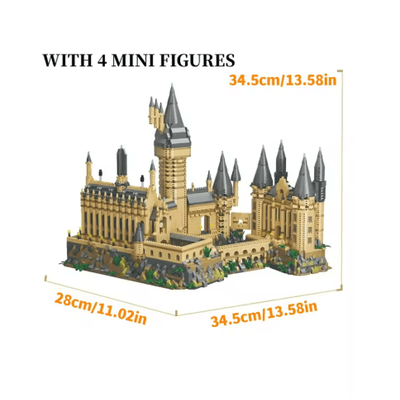 Medieval Magic Castle Micro Building Block Set For Creative Architecture Play no Light