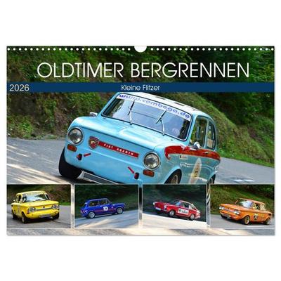 OLDTIMER BERGRENNEN - Kleine Flitzer (Wandkalender 2026 DIN A3 quer), CALVENDO Monatskalender