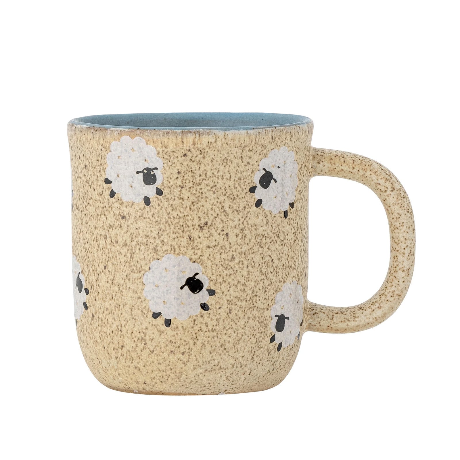 Bloomingville Mini Dolly mokken set van 6 stuks in beige, blauw en wit van keramiek
