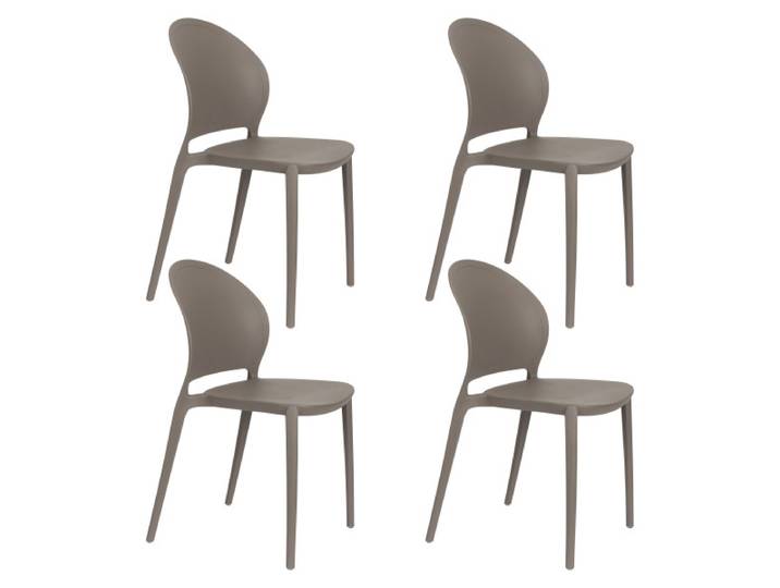 Lot de 4 chaises de jardin Sjoerd empilables