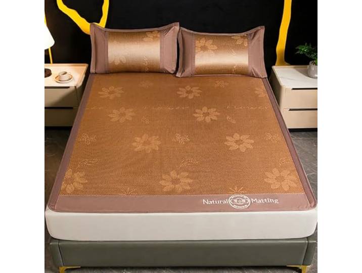 IPAGSEFWE Kühlende Bettmatte aus Bambus 120–200 cm: Geeignet for Bett, Tatami, Sommergebrauch(150cm)