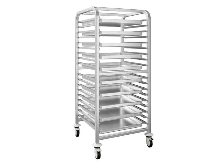 GGM Gastro TWE21 Tablettwagen - für 17 Tabletts GN 2/1 - mit leisen Rollen