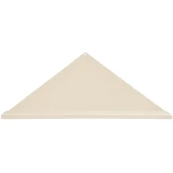 Eck-Duschablage (gleichschenklig) 350 x 250 x 250 mm, Farbe: beige, Vorderkante: Quadratprofil