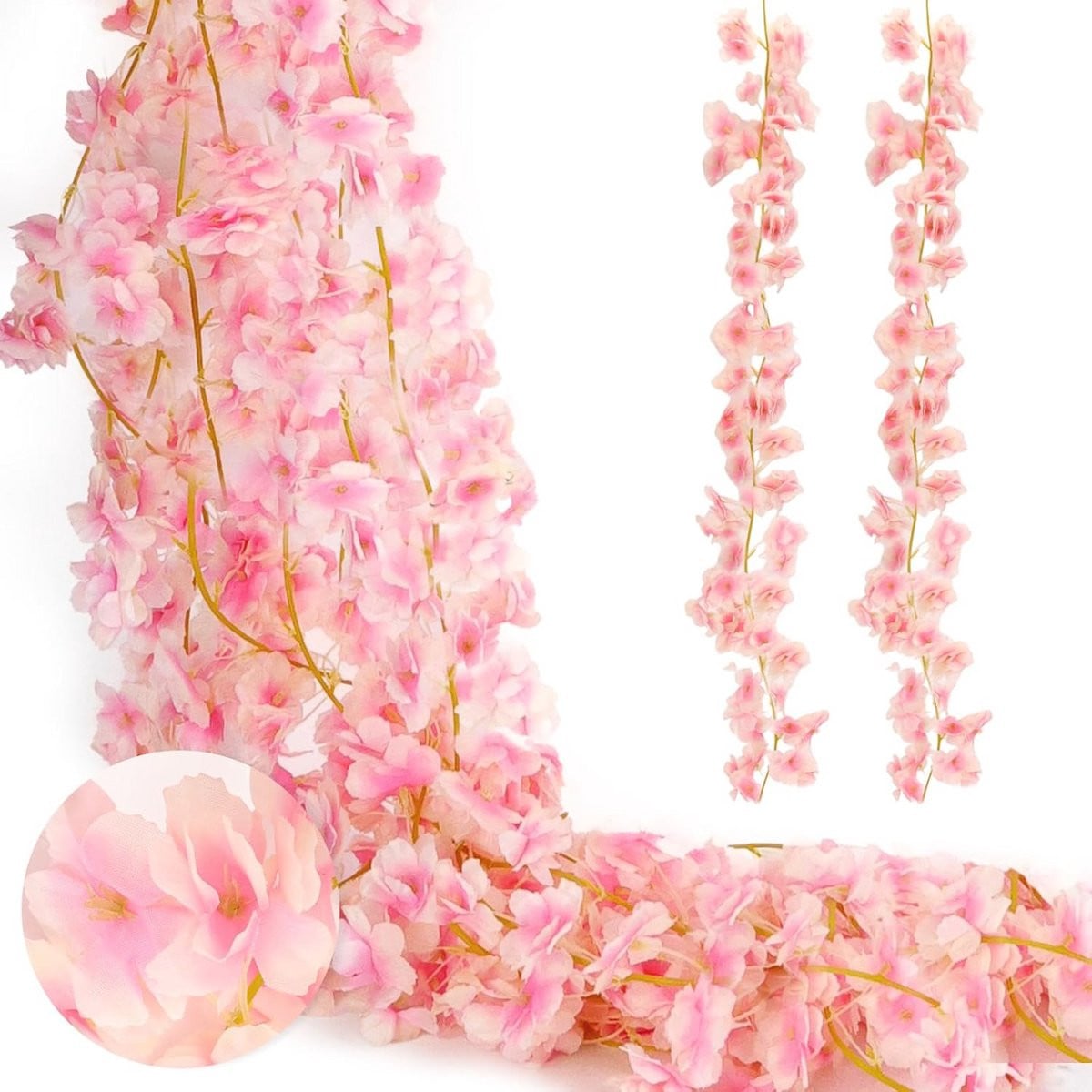 Kersenbloesem Kunstbloemen Slinger van 180 cm voor Bruiloft en Feest Decoratie