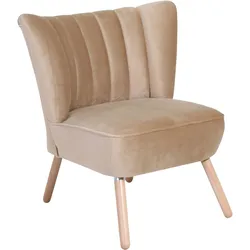 SESSEL Kadisha Bezug Samtvelours Buche natur / sand