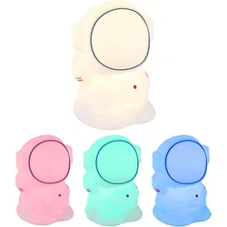 Kinderlampe Tischleuchte LED Nachtlicht Nachttischlampe Kinderleuchte Astronaut, RGB Farbwechsel, Touchdimmer, Timer, LxH  10,4 x 14 cm