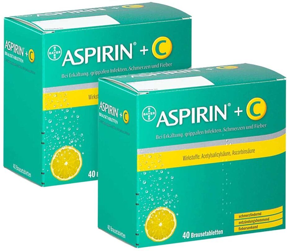 Aspirin plus C Brausetabletten 2x40stk