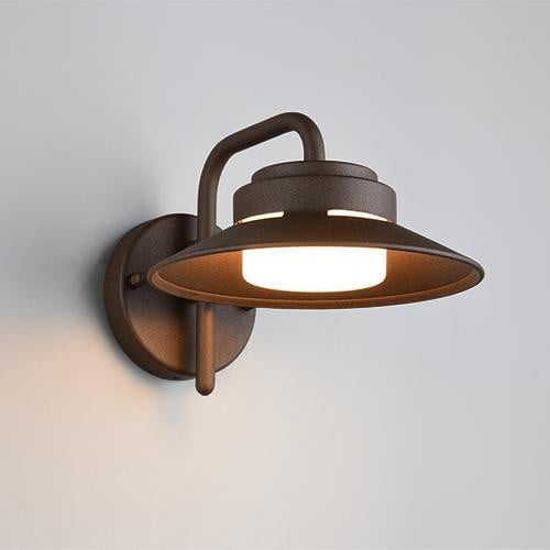 Trio Atrato Moderne Wandlamp voor Tuin en Terras - Roestbruin