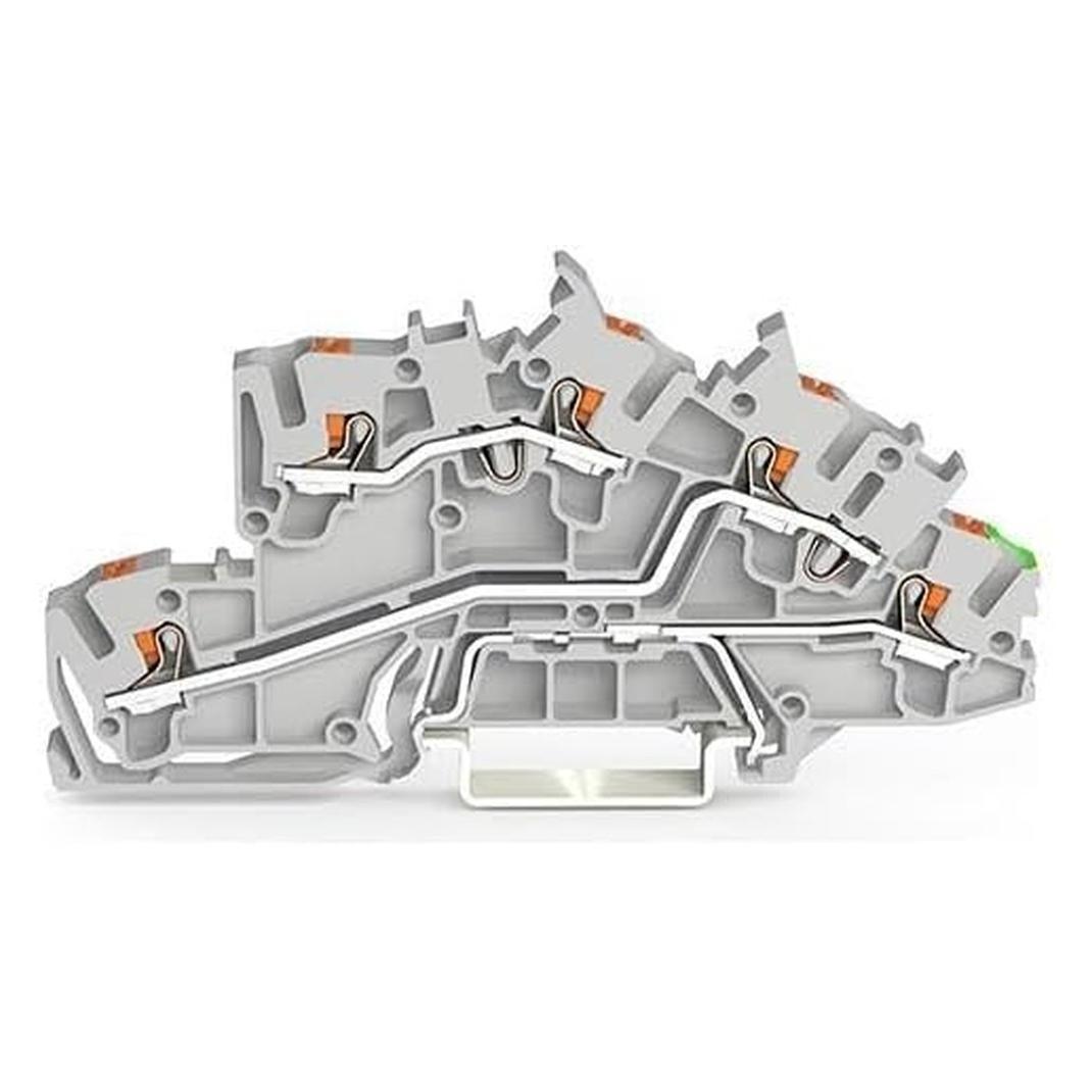 Wago Installationsetagen- 2203-7645 klemme,mit Drücker,2,5 mm²,grau (2203-7645)