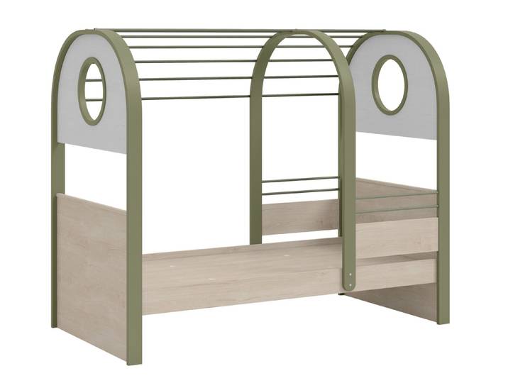 Möbel-Zeit Kinderbett JOY 100x200 cm – Hausbett-Design – Optional mit Ausziehbett 90x190 cm