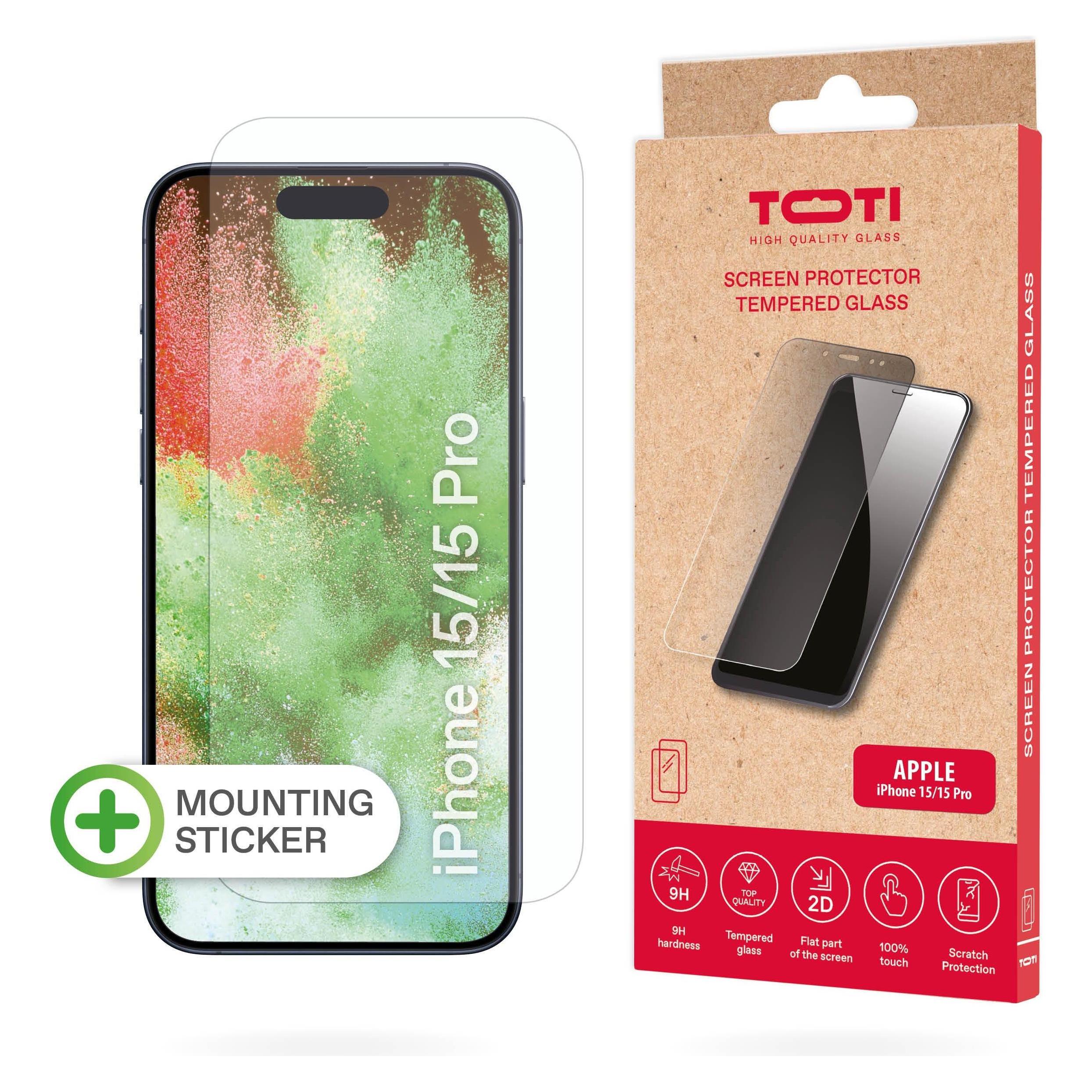 Toti SCREEN PROTECTION IPHONE 15/15 PRO (Apple iPhone 15) (4779054830272)