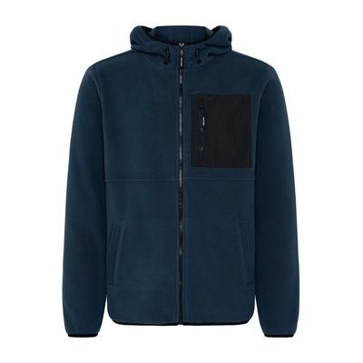 Fleecejacke BLEND "Fleecejacke BHFlorix", Herren, Gr. XXL, blau (marineblaus), Obermaterial: 100% Polyester PES., Jacken Fleecejacke