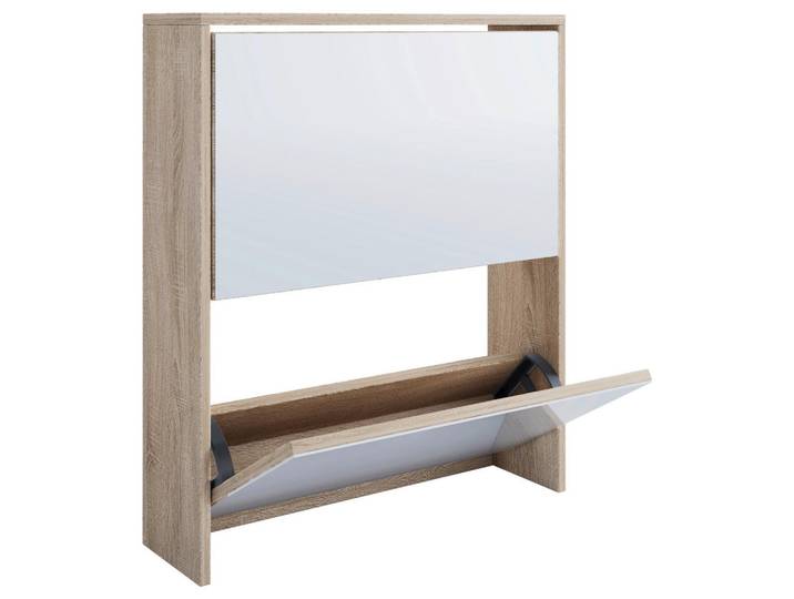 Mid.you Schuhkipper, Honigeiche, 63x73x17 cm, Garderobe, Schuhaufbewahrung, Schuhkipper
