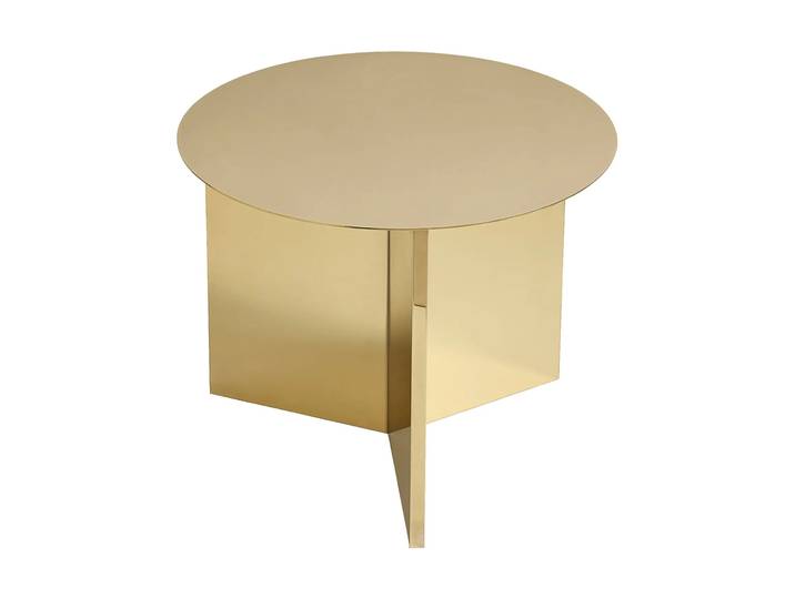 HAY Slit Couchtisch Ø45 cm Brass
