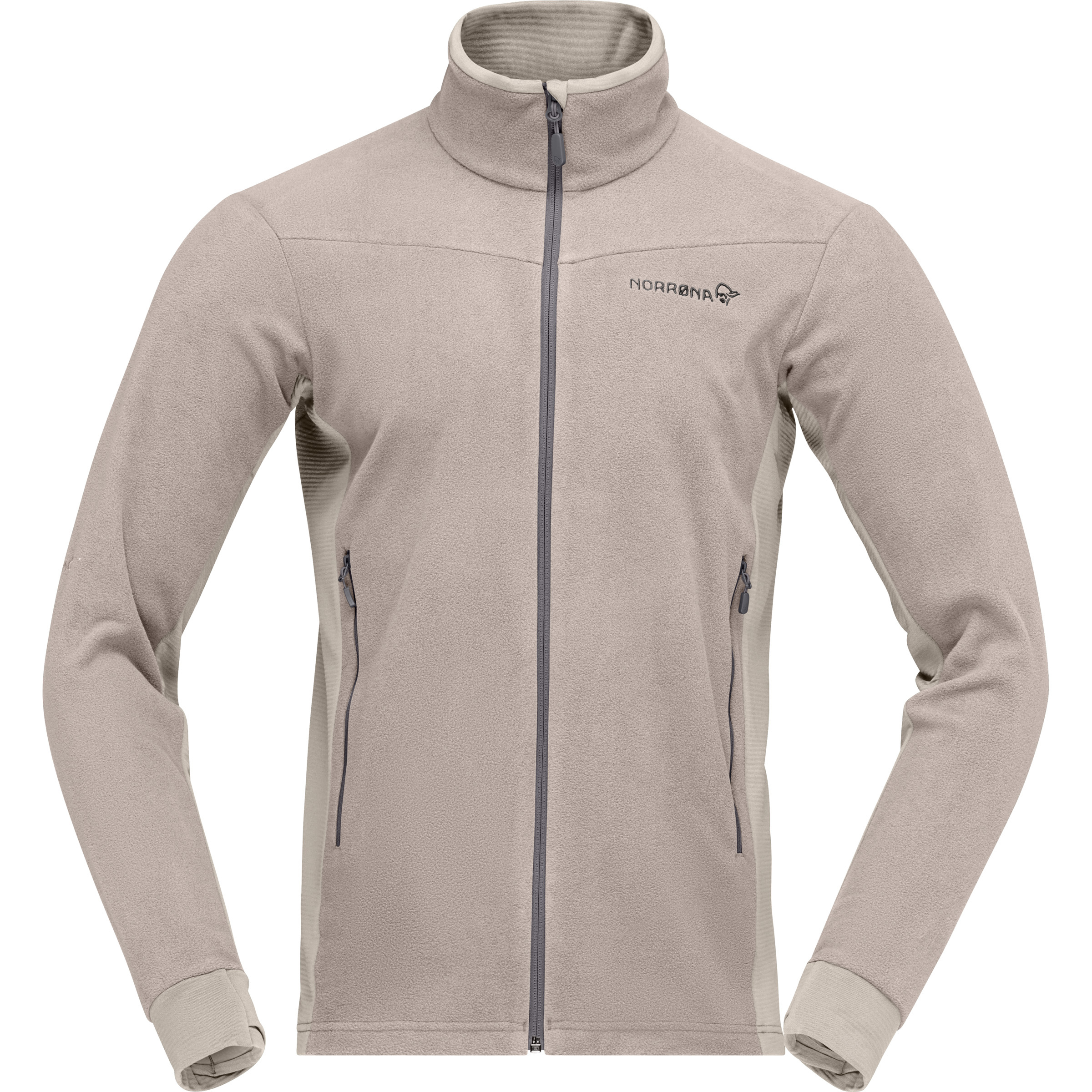 Norrona Falketind Warm2 Herren Fleecejacke beige Größe L Trekking Elastisch