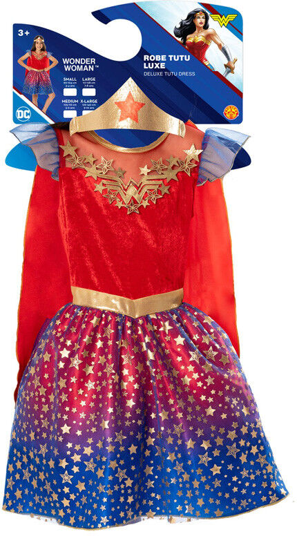 Déguisement 7-8 ans robe Wonder Woman luxe - Rubies