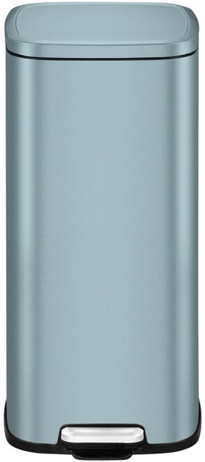 EKO Stella Stainless Steel 30 Litre Step On Recycling Bin Titanium Blue 30L