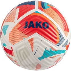 JAKO Flow Team Fußball Trainingsball 666 - weiß/fluo red/navy 5