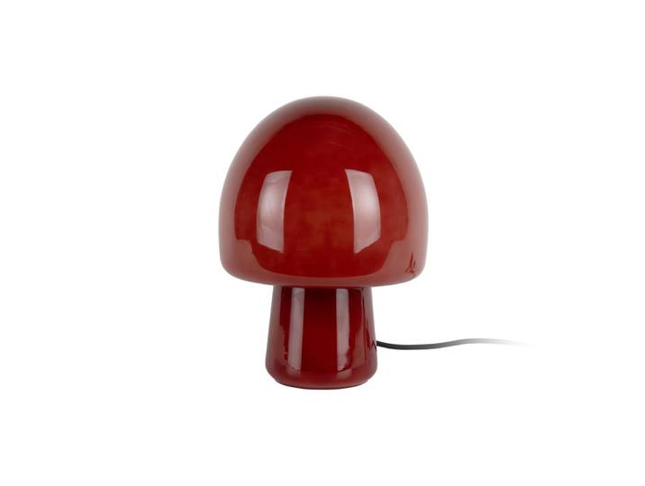 Lampe de table verre rouge 20x20x27cm