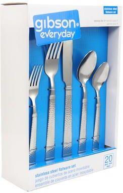 Gibson Home Prato 20 Piece Flatware Set