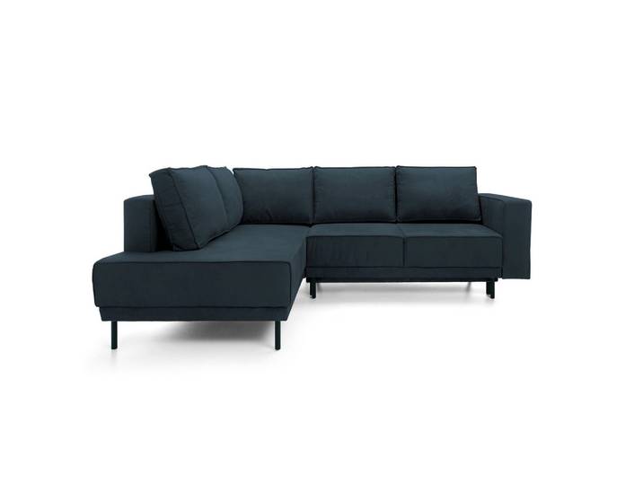 ECKSOFA Rodario Dunkelblau Velours