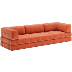 INNOVATION LIVING Schlafsofa Grand CozyPad Stoff Rust Orange