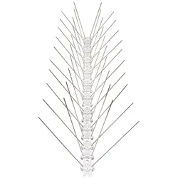 PRIOstahl Taubenabwehr Vogelschreck 4-reihig 50 Centimer (1x 0,50cm Spike) Vogelabwehr aus Edelstahl