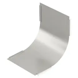OBO 7130906 Deckel für Vertikalbogen 90° steigend B150mm, A2, 1.4301, 2B
