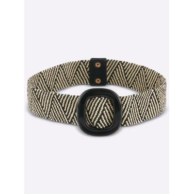 Taillengürtel HEINE, Damen, beige (schwarz, beige), Gürtel